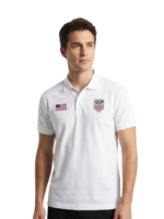 US National Team Glory White Elite Fan Polo Shirt - Image 2